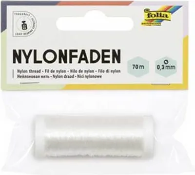 Image de fil de nylon folia sur bobine 0,3 mm x 70 m transparent