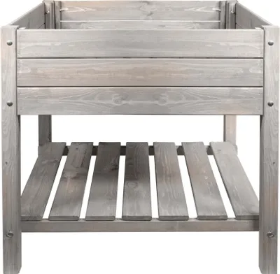 Produktbild von mgc24 Hochbeet Massiv XL 79x79x78cm Kiefernholz anthrazit