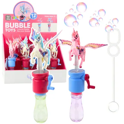Produktbild von Lean Seifenblasen Einhorn Moving Wings Kurbel 23Cm Mix