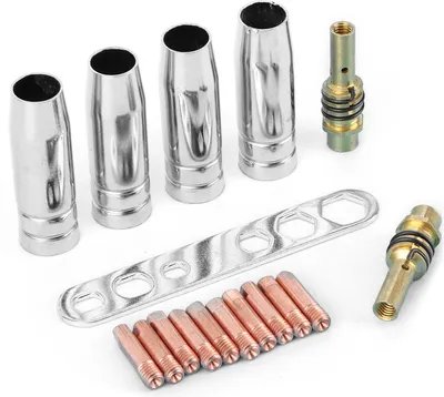 Obrázok produktu pre Dýza zváracieho horáka, kontaktné tipy na zváranie, 0,8 mm kontaktné tipy, zváracia dýza MIG, zvárací nástroj, príslušenstvo zvárača