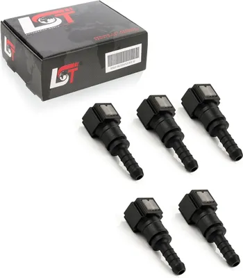 Produktbild von 5x Schnellverschluss Kraftstoffleitung Kupplung gerade 6,3x6mm für AUDI PORSCHE