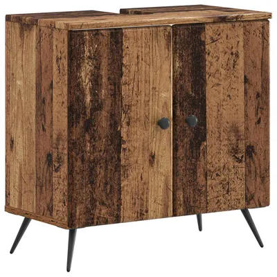 Productafbeelding van Wastafelmeubel BREDA, gerecycled hout, 59,5 x 31,5 x 59 cm