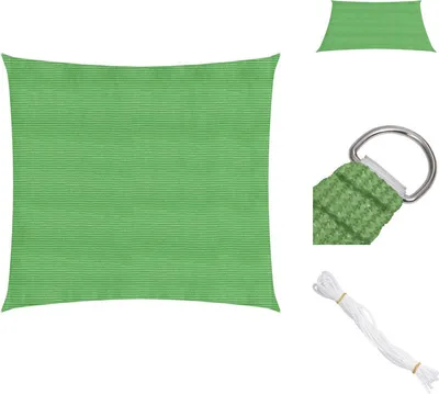 Produktbild von vidaXL Sonnensegel 160 g/m² Hellgrün 4,5x4,5 m HDPE -  Sonnenschirme & Sonnenschutze
