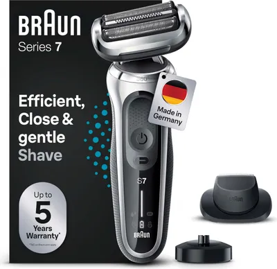 Obrázok produktu pre Braun Series 7 71-S4200cs, Planžetový holiaci strojček, Čierna, AutoSense, Nerezová oceľ, Tlačidlá, Dotyk, LED