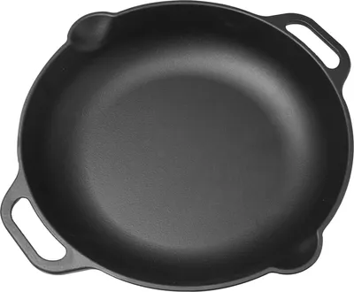 Immagine prodotto di Victoria 31947 Padella per paella in ghisa smaltata, induzione 33cm, padella in ghisa senza PTFE Nero