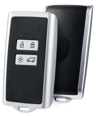 Zdjęcie produktu dla Etui na kluczyk samochodowy do Renault, 4 przyciski, TPU, silikon, kolor srebrny