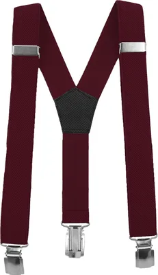Produktbild von Fabio Farini - 1 Stück Schmales Y-Design mit 2,5cm Breite verstellbar mit extra starken Clipverschluss, Bordeaux