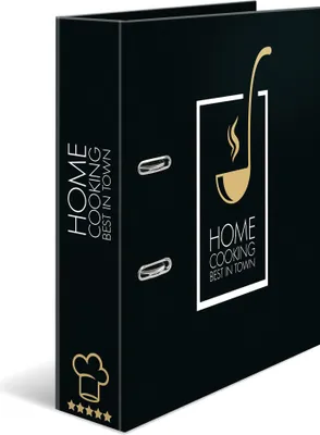 Image de Classeur de recettes Herma noir Home Cooking DIN A4 19668