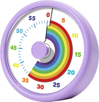 Produktbild von MODFU Visueller Timer für Kinder, 60-Minuten Countdown für Klassenzimmer Büro Küche, Schreibtisch Kinder Zeitmana gement Tools mit leisem Betrieb