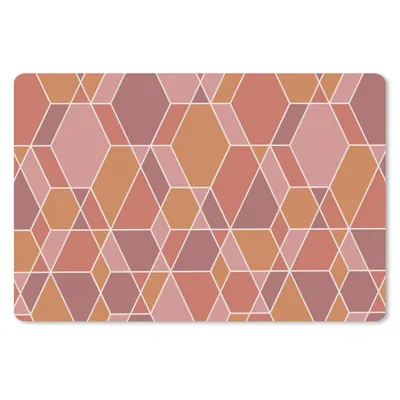 Produktbild von MuchoWow® Schreibtischunterlage Geometrie - Mosaik - Muster 60x40 cm - XXL Mauspad - Großes Mauspad