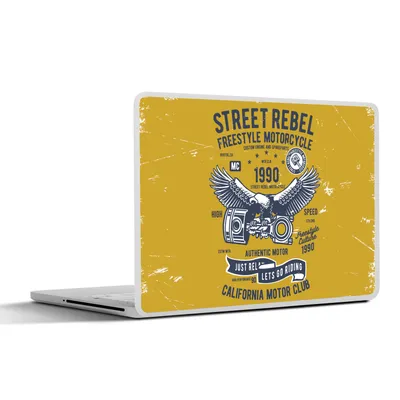 Produktbild von MuchoWow® Laptop Aufkleber Sticker Cover Motorrad - Oldtimer - Angebot 32.5x23.5 cm - Sticker für Laptop - Selbstklebend
