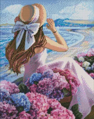 Produktbild von Diamant-Mosaik - Blühende Küste 40x50cm