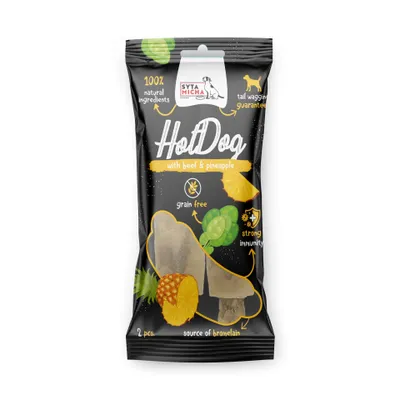 Obrázek produktu pro Hotdog Hovězí s ananasem 2 ks