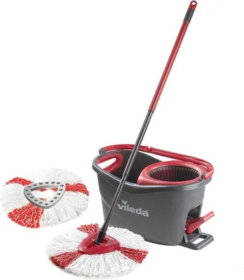 Produktbild von Famanu Mikrofasertuch Set mit 2-in-1 Austauschbarem Wischkopf für Hartholzböden