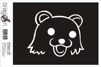 Produktbild von Aufkleber / Autoaufkleber - JDM / Die cut / Auto / OEM - Pedobear - 150X120 mm weiß - Heckscheibe / Heckscheibenaufkleber