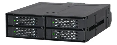 Produktbild von Icy Dock MB607SP-B, 13,3 cm (5.25"), HDD-Käfig, Schwarz, 2.5", Metall, CE, REACH