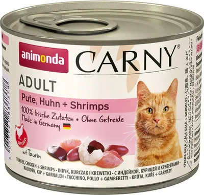 Produktbild von animonda Carny 83737, Adult, jede Rasse, Huhn, Garnele, Türkei, 200 g, Getreidefrei, Ohne Soja