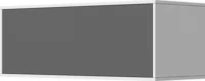 Produktbild von SMARTBett Hängeschrank mit 1 Klapptür zu 120 & 140 Schrankbetten Horizontal Standard Weiss/ Anthrazit