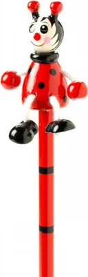 Obrázek produktu pro Orange Tree Toys Dřevěná tužka s motivem zvířátka – beruška (1 kus) 5067064323419
