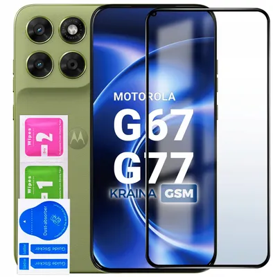Productafbeelding van Gehard glas voor Motorola G67 | G77 – Volledig scherm, 5D beschermglas