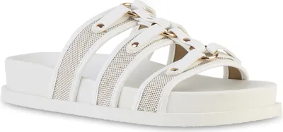 Produktbild von VAN HILL Damen Pantoletten Sandalen Bequeme Freizeit Schuhe 841593, Farbe: Weiß, Größe: 41