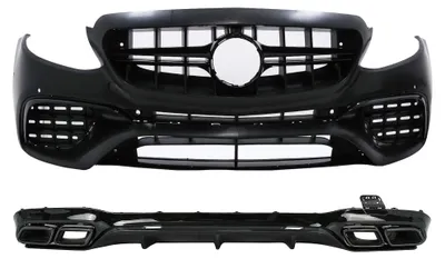Produktbild von Body Kit für Mercedes E-Klasse W213 16-19 E63 Look Stoßfänger Endrohre.