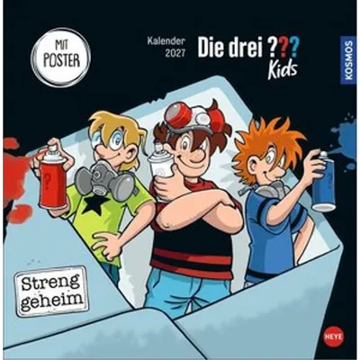 Obrázek produktu pro Tři ??? Kids – brožovaný kalendář 2027