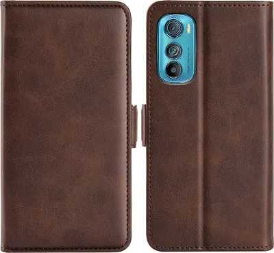 Produktbild von Mobigear Slim Magnet  Motorola Edge 30 Hülle Klapphülle Geldbörse - Braun