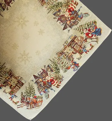 Produktbild von Tischwäsche Weihnachtsmann 95 x 95 cm