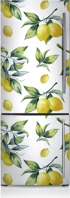 Produktbild von Magnetfolie Magnete Küche Kühlschrank Dekoration 70x190 cm - Gelbe Zitronen