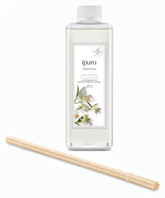 Immagine prodotto di ipuro 1010061 ipuro Raumduft-Nachfüller ESSENTIALS white lily blumig 500,0 ml, 1 St.