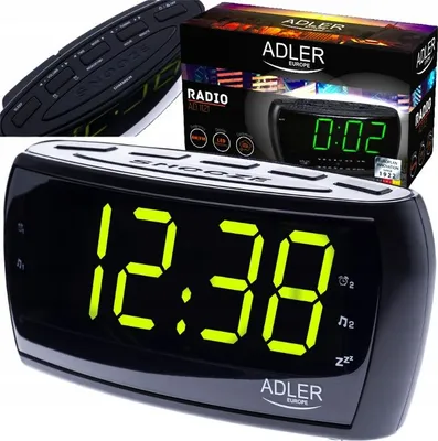 Obrázok produktu pre Adler AD 1121 Retro rádiobudík FM/AM, LED displej, čierny
