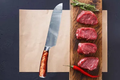 Produktbild von Santoku Damast Allzweckmesser 7 inch für den Profi und Hobbykoch