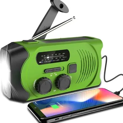 Produktbild von Notstrom-Solar-Handkraftgenerator - Notstrom-Handkraftgenerator - Handkraftgenerator - Solar-Powerbank