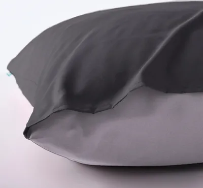 Produktbild von Bettwäsche Set Microsatin »Berlin« BxL 135x200 cm Schwarz Grau Kissenbezug Bettbezug Reißverschluss Hautfreundlich 202090