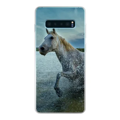 Produktbild von MuchoWow® Handyhülle Schutzhülle Hülle für Samsung Galaxy S10 Lite Pferd - Wasser - Tropfen Silikon Softcase Handy Hülle - Schutz