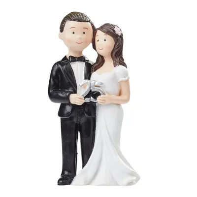 JUKOTA Hochzeits Weinflaschen Deko Set - Braut & Bräutigam Flaschenkostüme