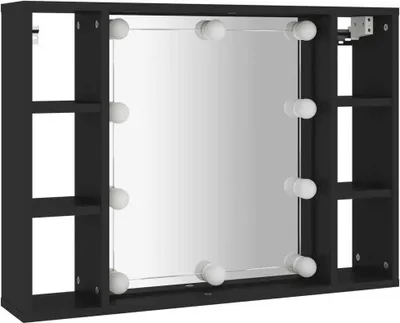 Immagine prodotto di Specchio con LED nero 76x15x55 cm