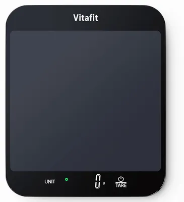 Immagine prodotto di Bilancia da cucina - 215 x 180 mm - Fino a 15 kg - Precisione di 1 grammo - Vetro - Digitale