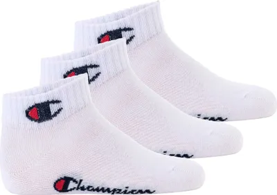 Produktbild von Champion Kinder Socken, 3er Pack - Quarter, Logo, einfarbig Weiß 27-30