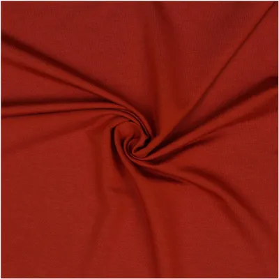 Modalstoff Modal Sweat Sweatstoff Oeko-Tex 0,5m Stoff elastisch Sweatstoff ziegelrot