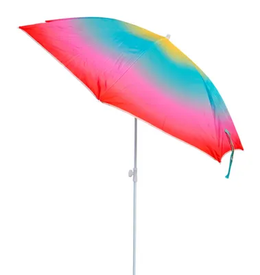 Produktbild von Sonnenschirm Strandschirm Balkonschirm UV Schutz 50+ gelb rot 155 cm bunt