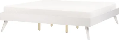 Obrázok produktu pre BELIANI Posteľ biela MDF 180 x 200 cm lamelový rošt bez čela škandinávsky moderný štýl spálňa