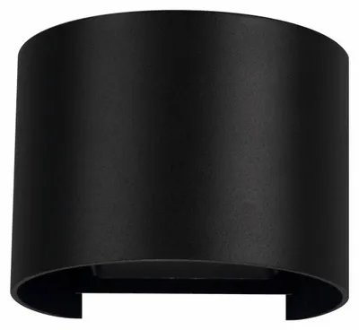 Zdjęcie produktu dla Lek R Wall – lampa ścienna LED 6,8W 0-120° 3000K czarny mat, wewnątrz/zewnątrz – Beneito & Faure