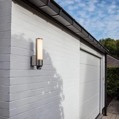 Produktbild von Lutec LED Sensor-Außenwandleuchte Leda Edelstahl Bewegungsmelder IP44
