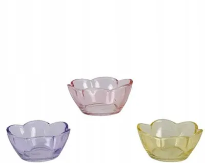 Zdjęcie produktu dla Dekoracyjna szklana miska na kwiaty 4x9 cm
