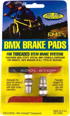 Produktbild von Kool-Stop dual Bremsschuhe BMX Brake Pads V-Brakes Bremsbeläge schwarz salmon