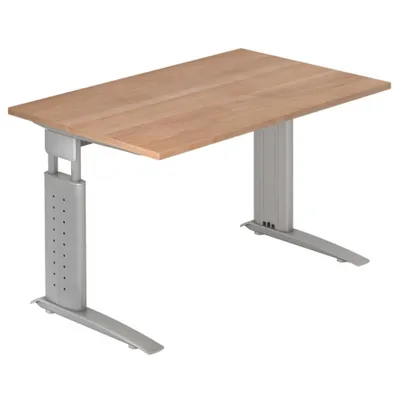 Produktbild von UNDA 12 S - 120 x 80 Nussbaum/Silber höhenverstellbar