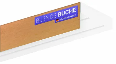 Image de Support pour tringle à rideau en bois, longueur 2 mètres
