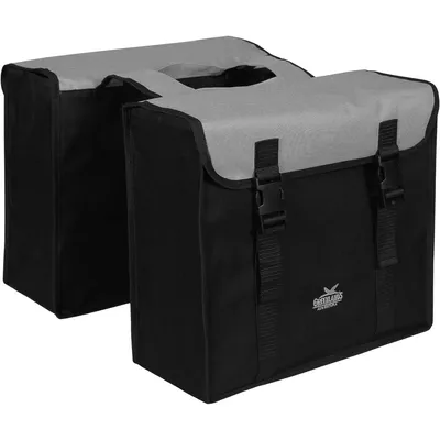 Image de Sacoche vélo Greenlands - Double sacoche vélo - 34 litres - Noir-Gris
